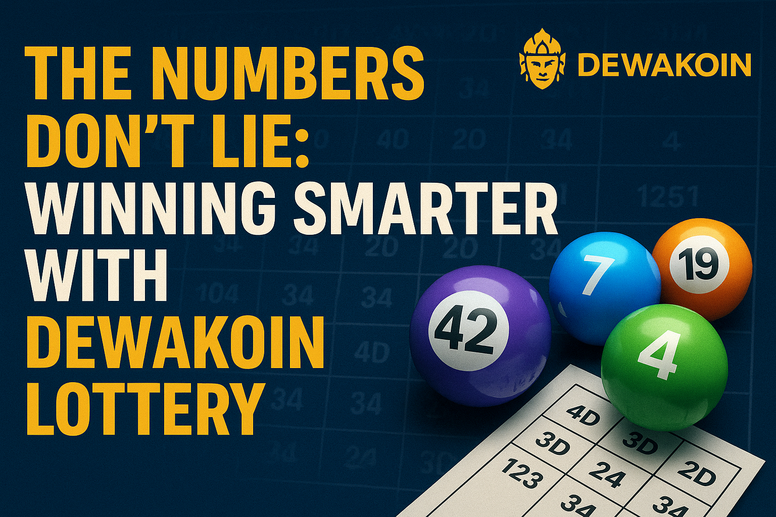 The Numbers Don’t Lie: Winning Smarter with Dewakoin Lottery